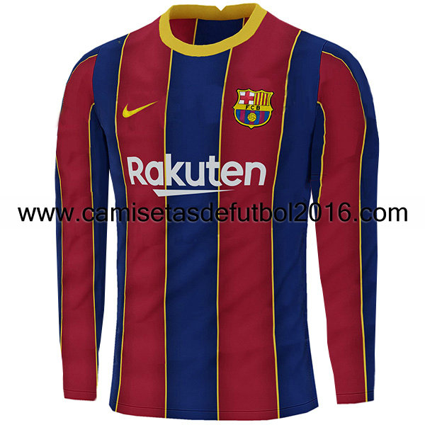 camiseta de manga larga de fútbol Barcelona 2020-2021 primera